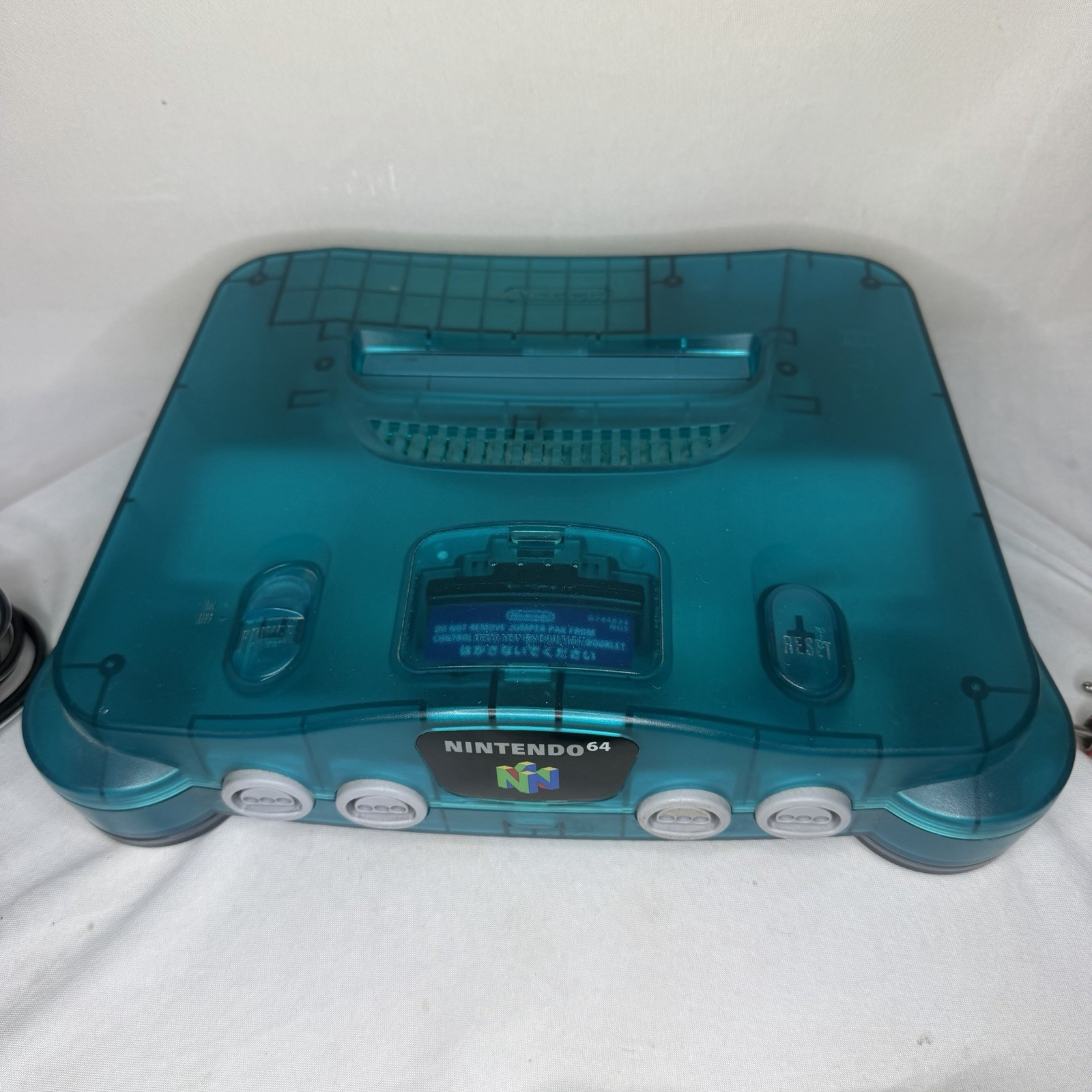 Nintendo 64 N64 Funtastic Ice Blue Console W/ Controller, 13 Games, Authentic