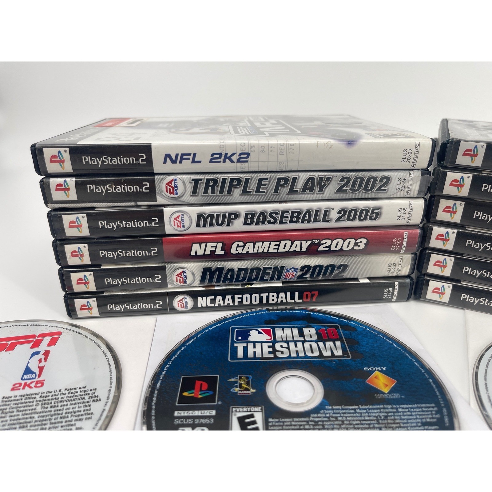 Sony PlayStation 2 Sports Game Lot 20 Games Madden NBA NHL NCAA PS2 Good Mixed