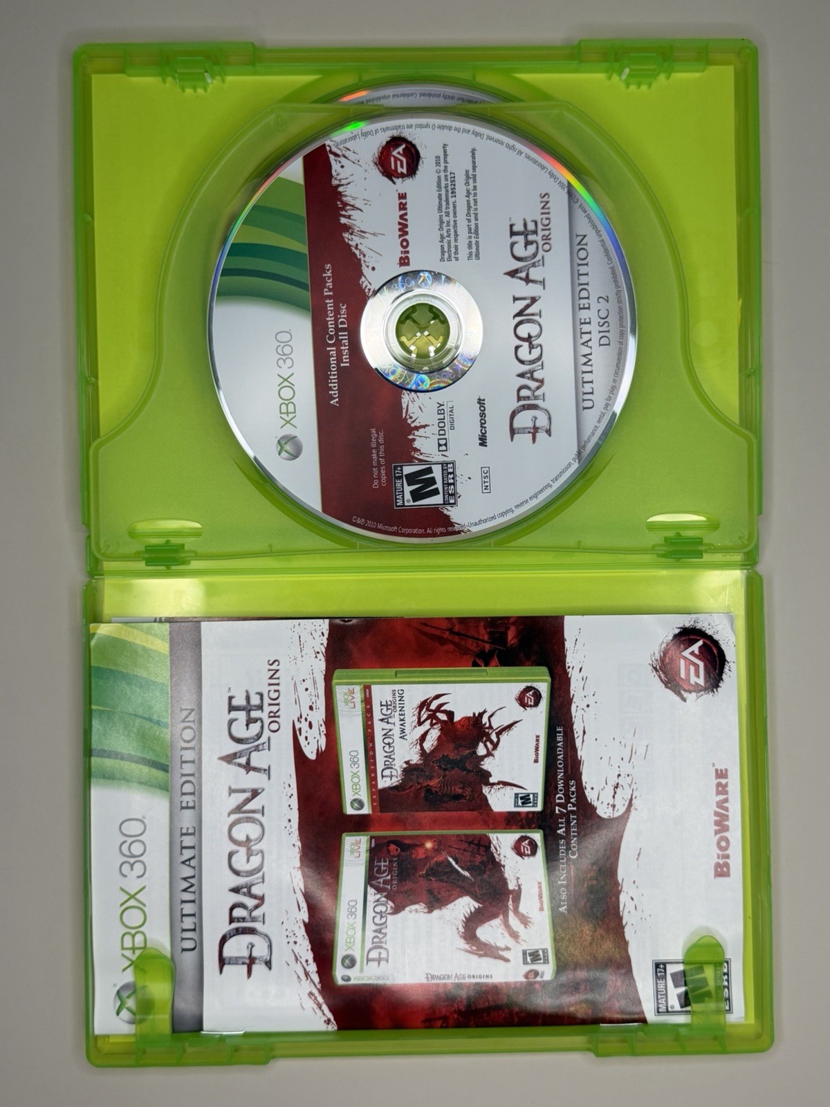 Dragon Age Origins Ultimate Edition And Dragon Age II Xbox 360 – CIB: Combo Pack