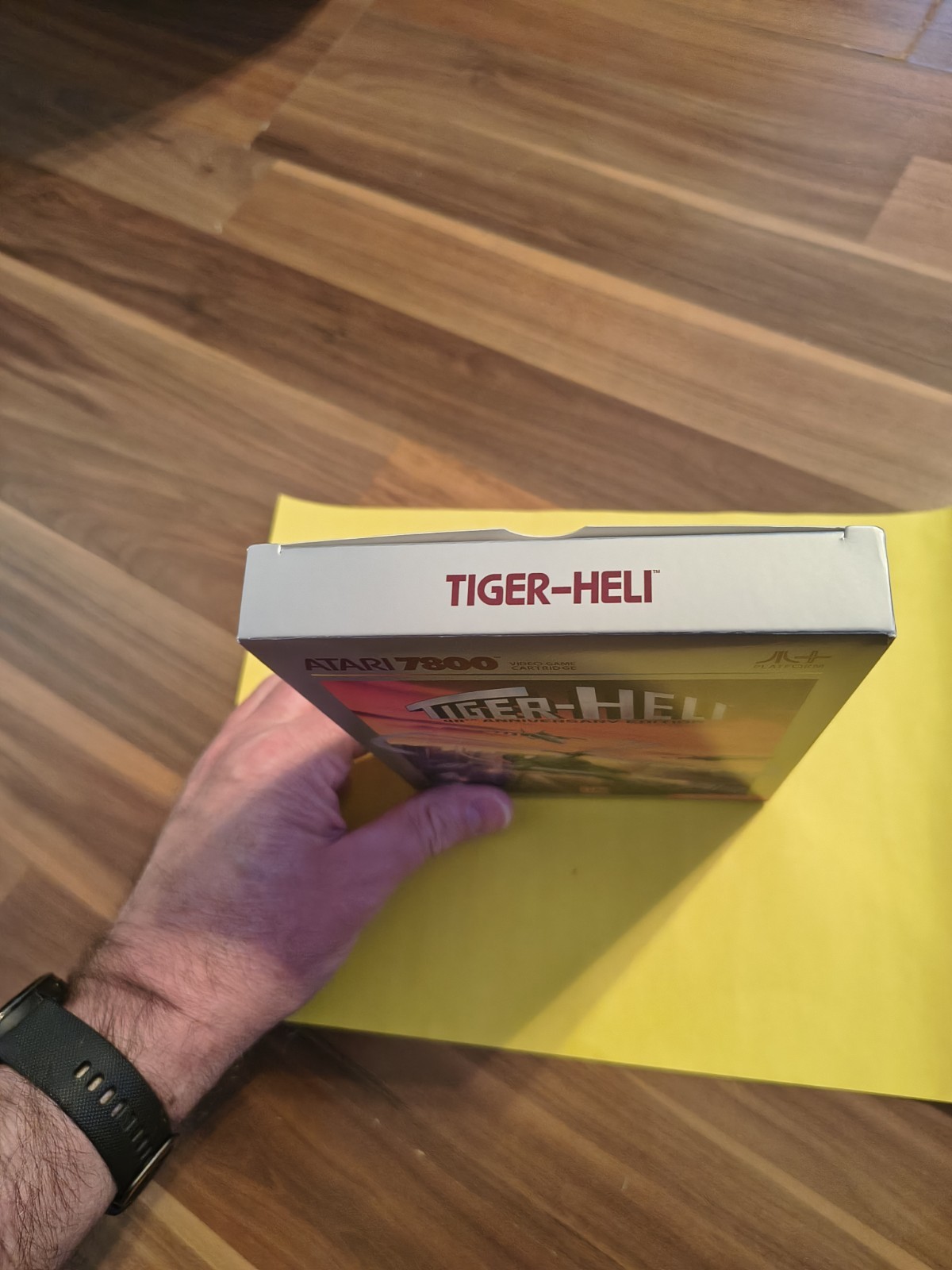 Atari 7800 Game Tiger-Heli, CIB, Very Good Condition, Tested And Working