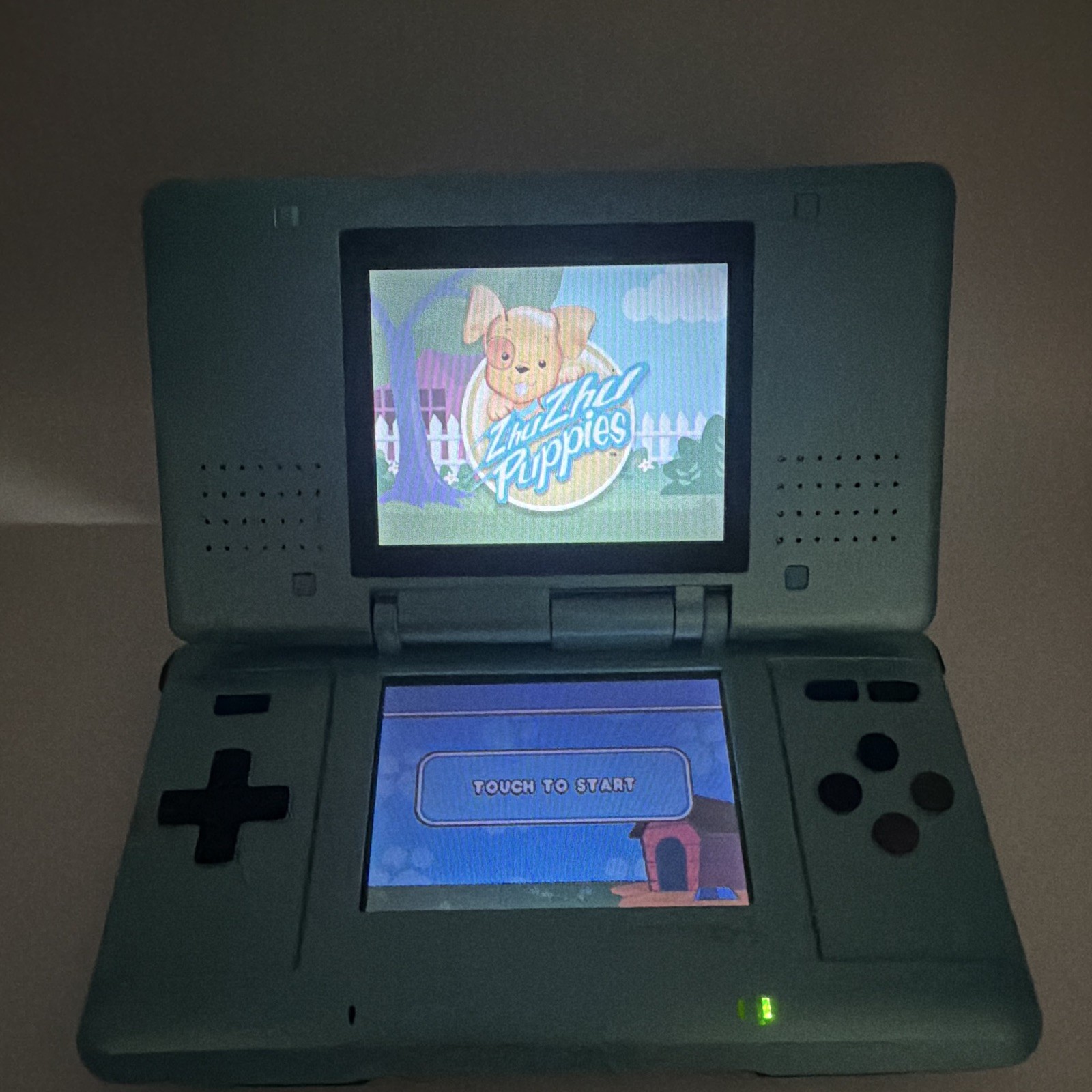 Nintendo DS Original Console Teal Blue Reshell Tested Working Stylus Included
