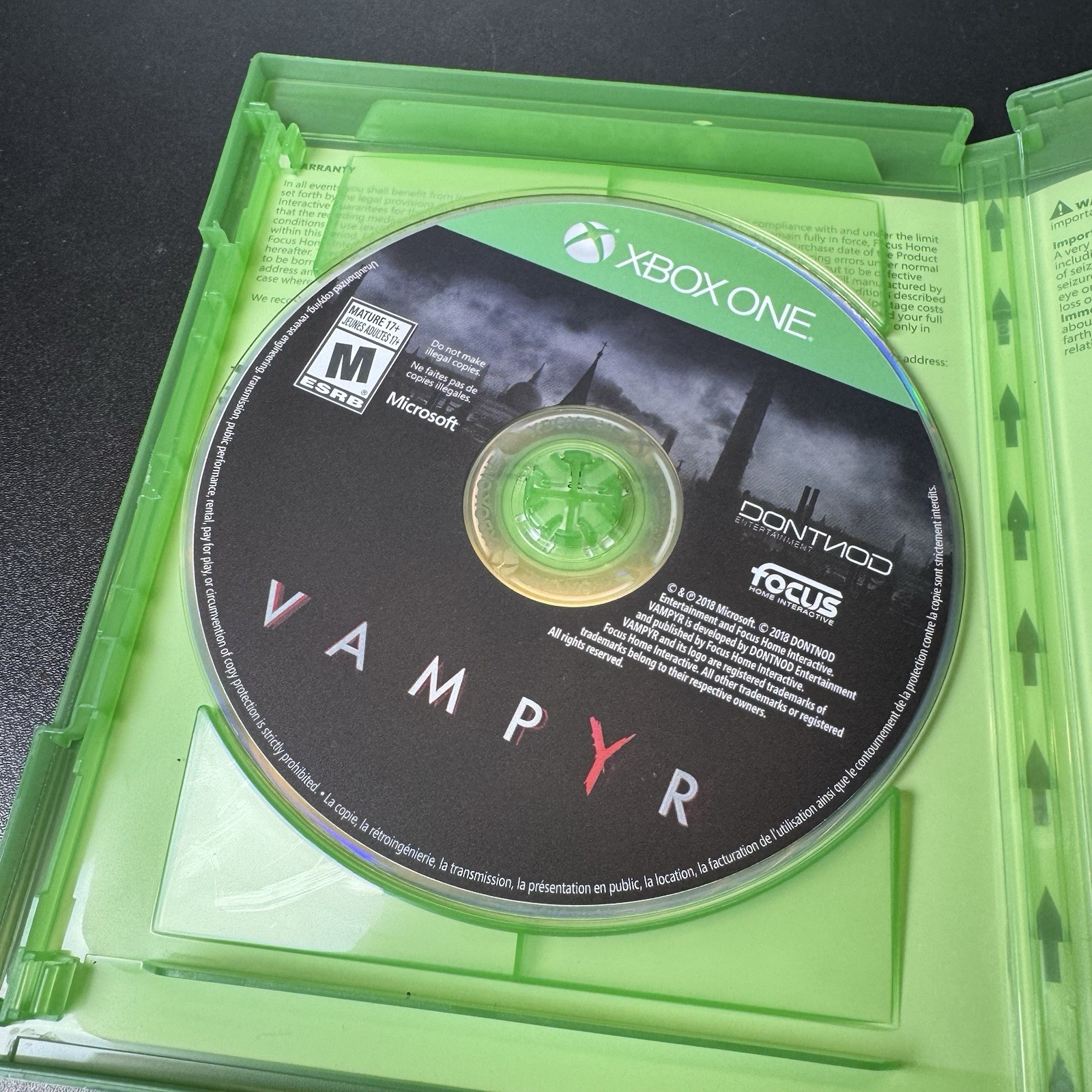 Focus Home Interactive Vampyr (2018) – Microsoft Xbox One Action & Adventure