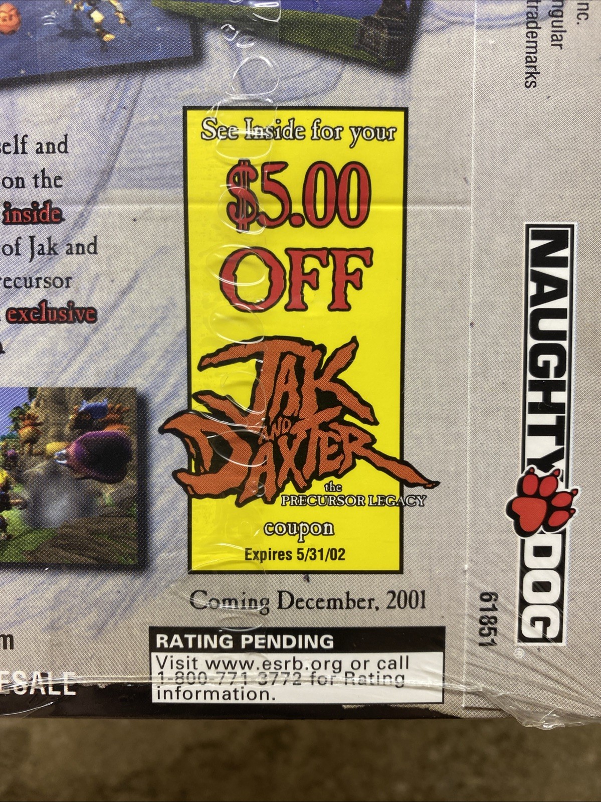 Jak and Daxter: Precursor Legacy DEMO Playstation 2 PS2 2001 Promo SEALED RARE!