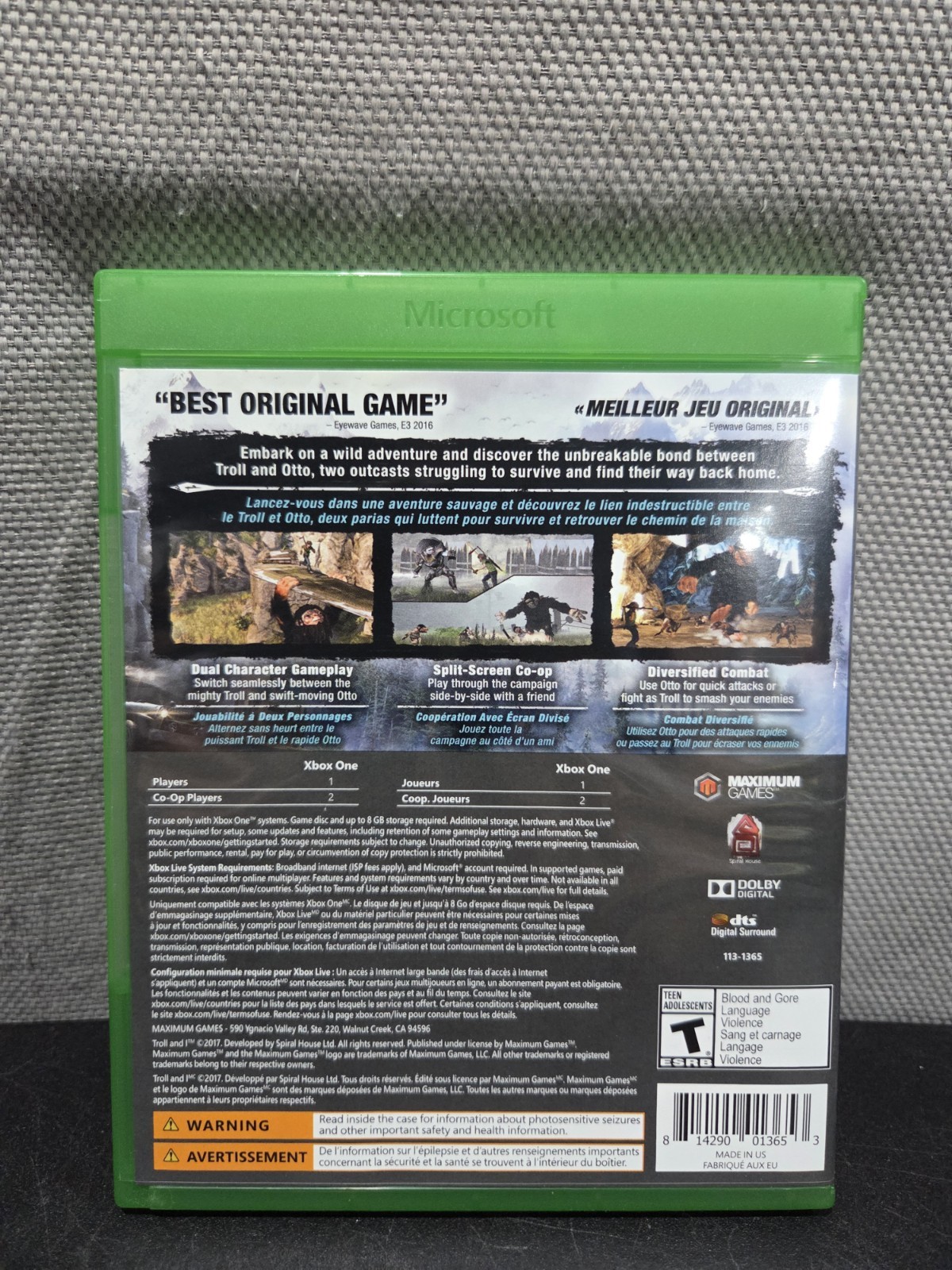 Troll and I (Microsoft Xbox One, 2017) Free Shipping