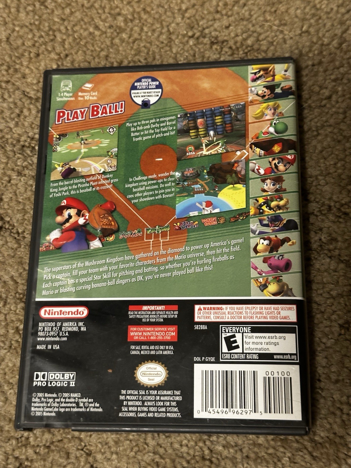 Mario Superstar Baseball (Nintendo GameCube, 2005)