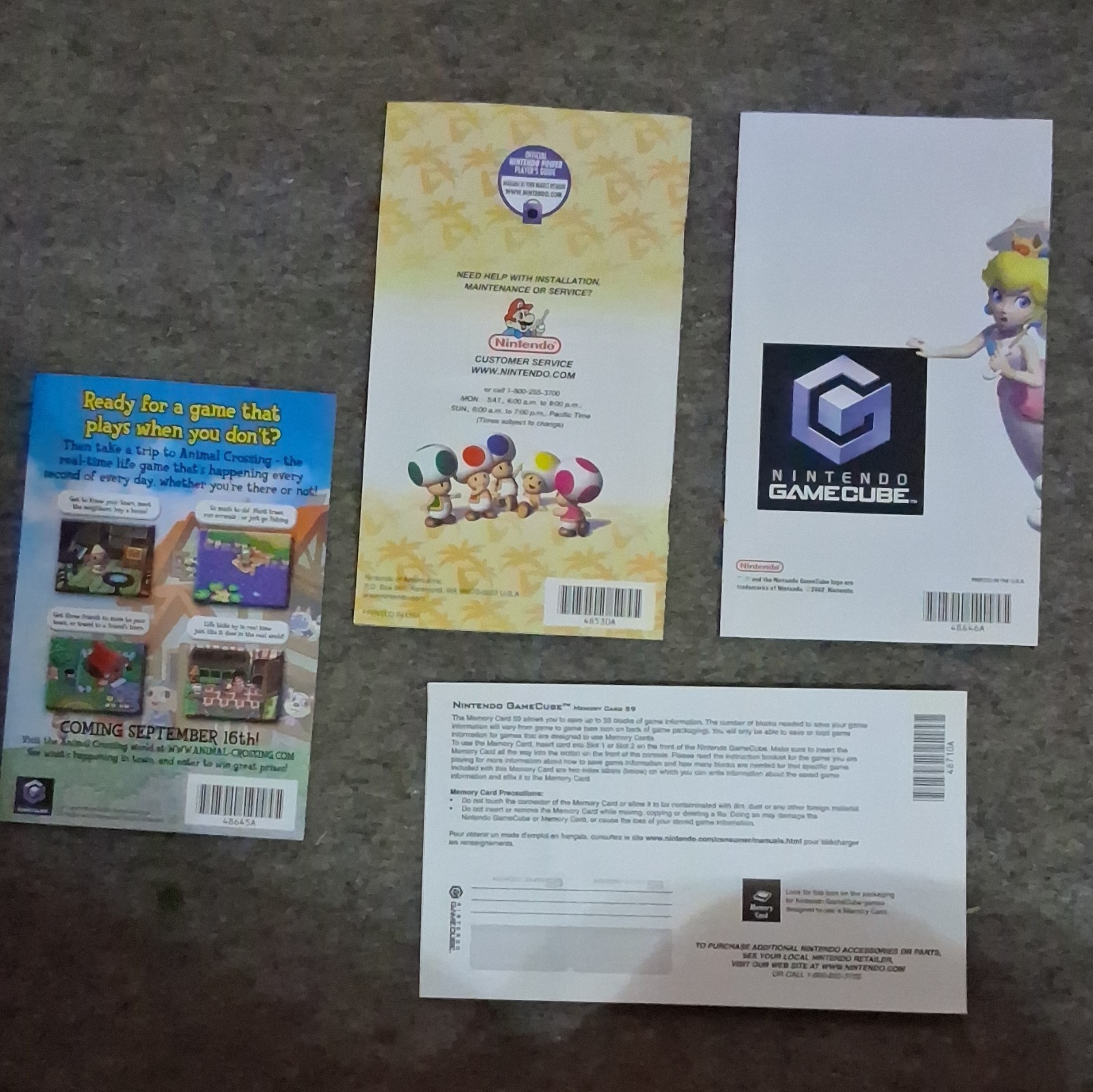 Nintendo Super Mario Sunshine Instruction Manual Booklet, English