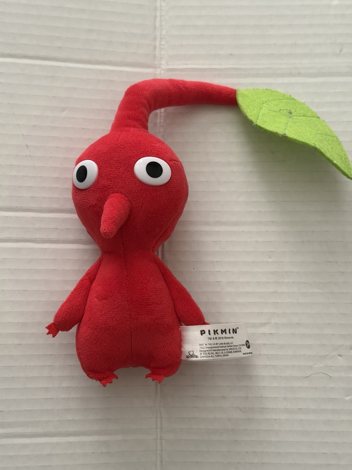 Sanei Pikmin Red Plush Stuffed Animal Japan Leaf Game Release Promo Toy 2018 7″