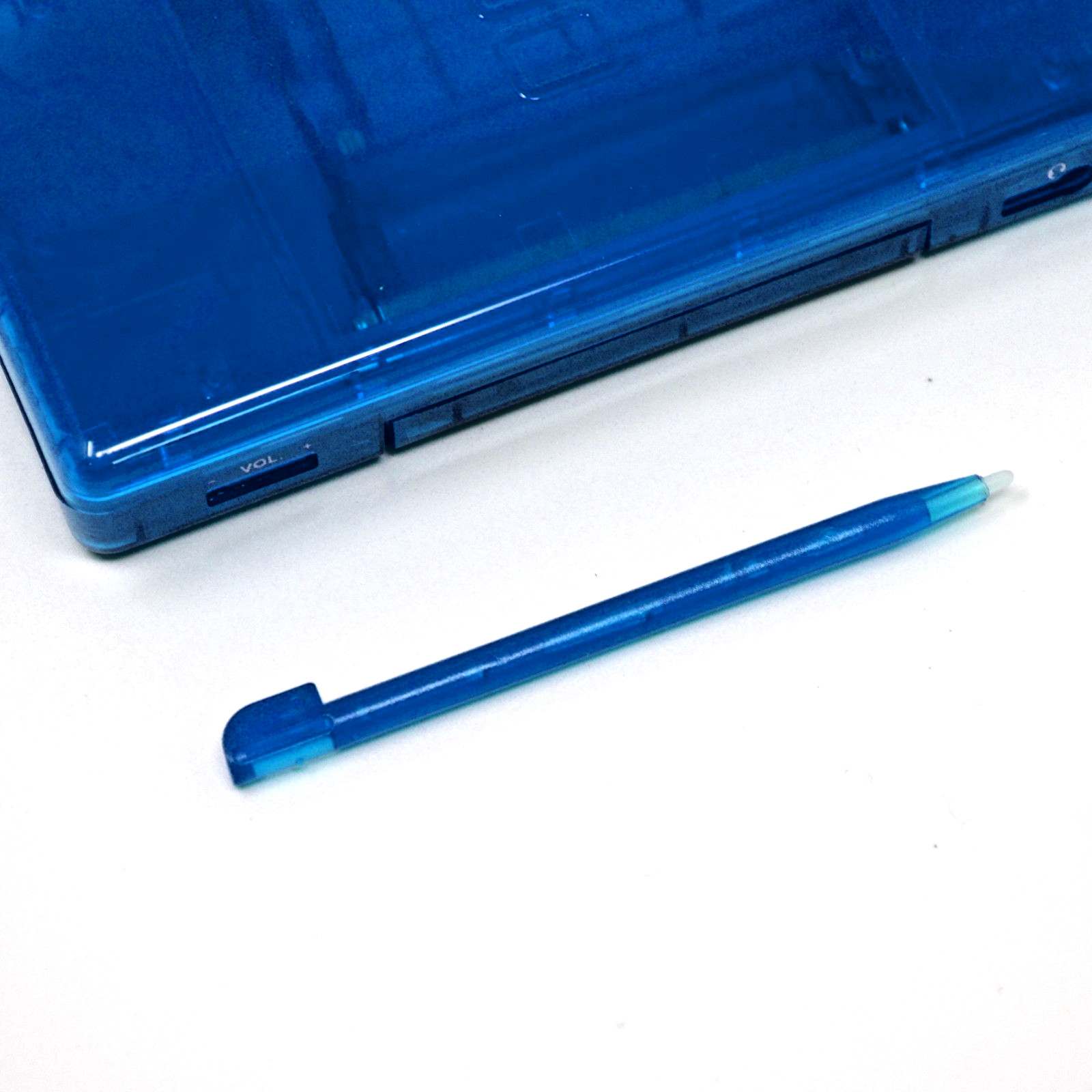 Full Replacement Housing Shell Screen Lens Clear BLUE For Nintendo DS Lite OEM