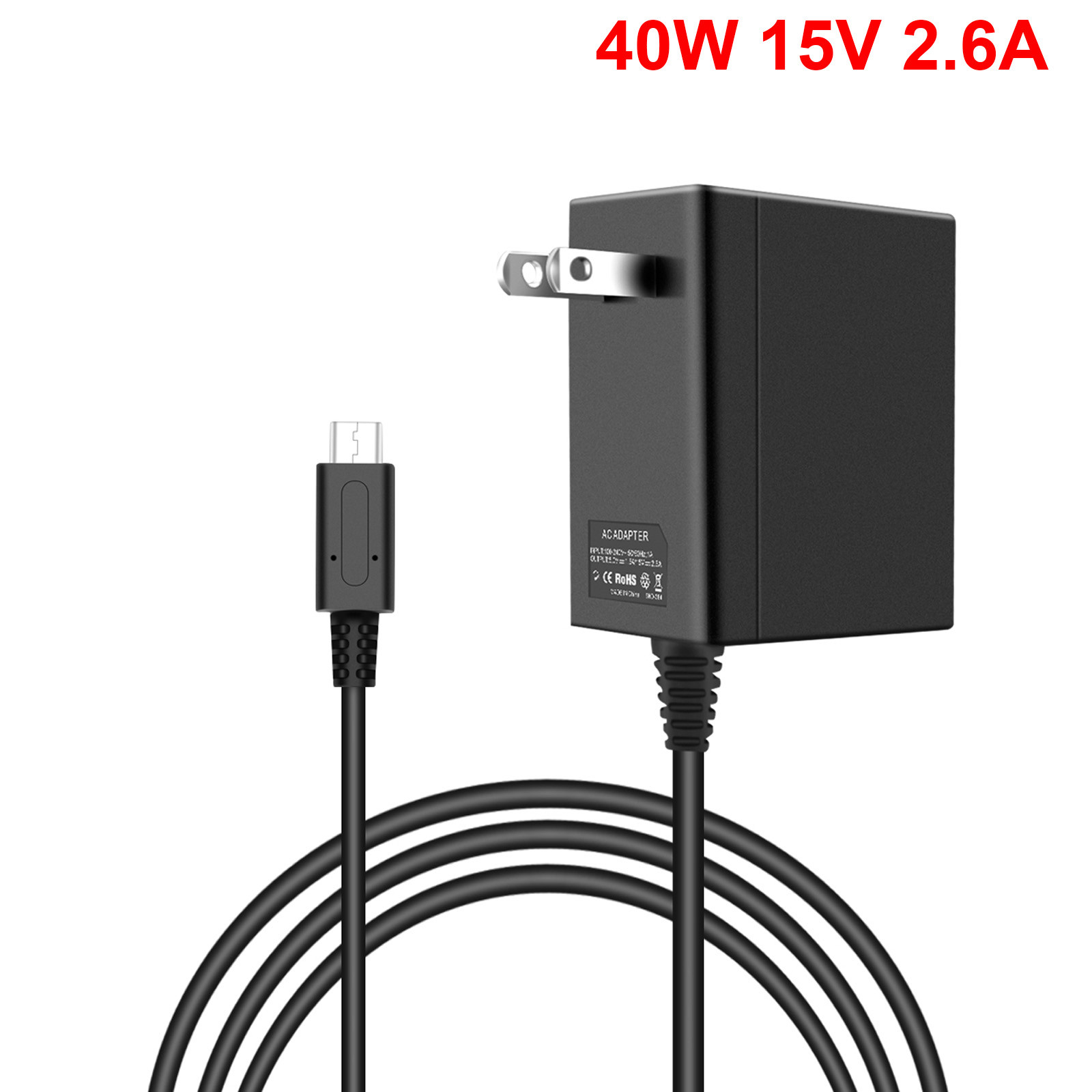 Wireless Left&Right for Nintendo Switch Joypad Controllers AC Adapter Charger US