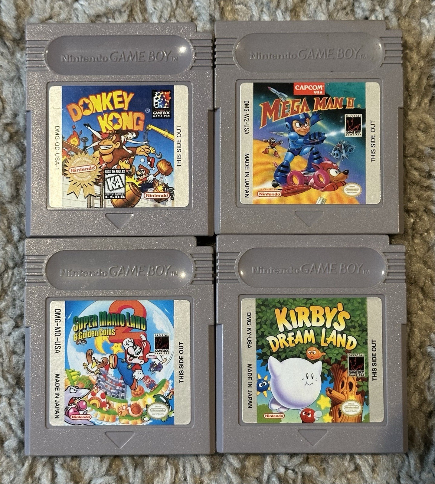 Kirby’s Dream Land + Donkey Kong + Mega Man II + Super Mario Land 2 (Game Boy)