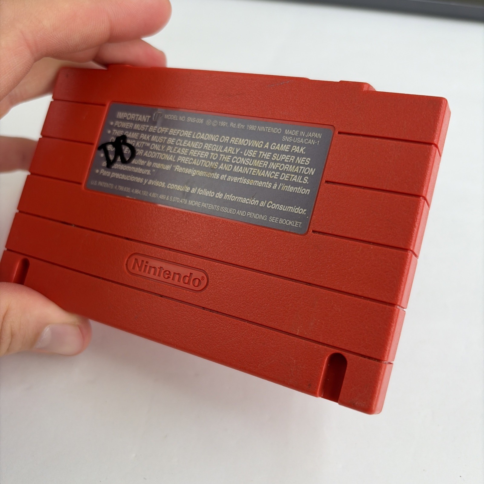 Spider-Man Venom: Maximum Carnage (Super Nintendo SNES, 1994) Red Cartridge