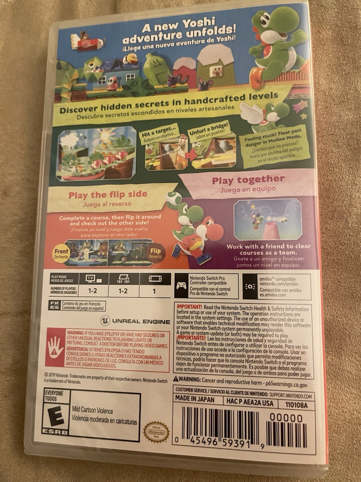 Yoshi’s Crafted World Nintendo Switch Game New In Box Sealed