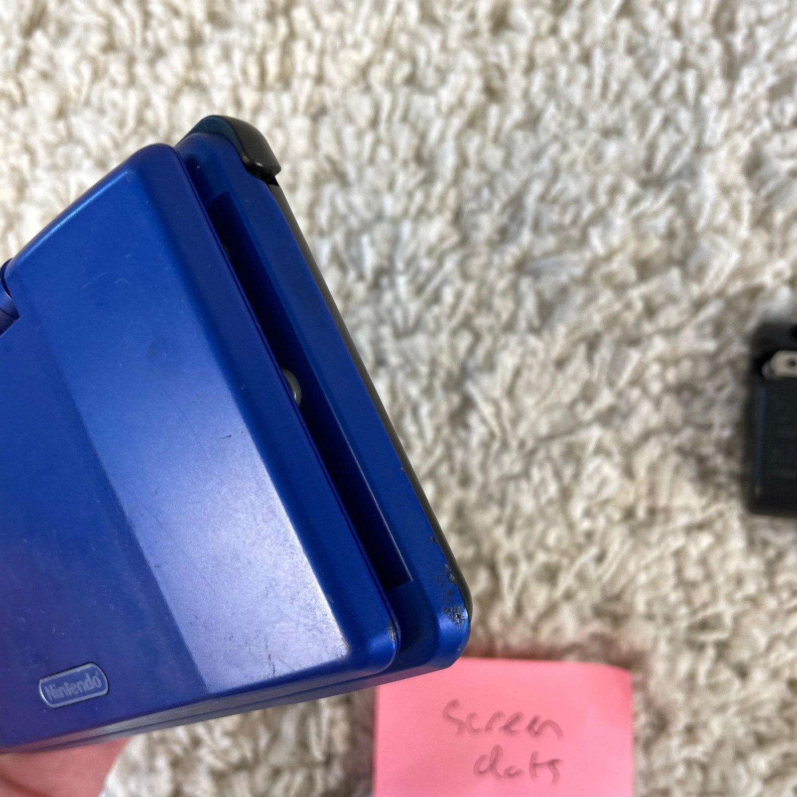 Nintendo DS Original NTR-001 Cobalt Blue Handheld Console System READ