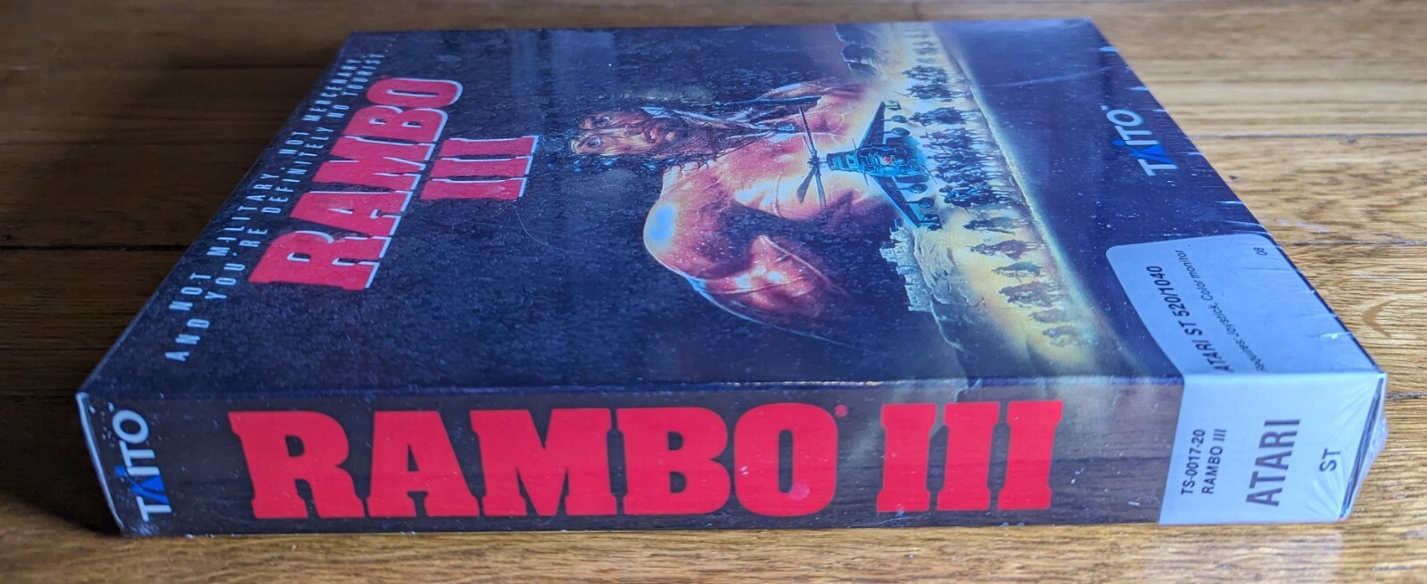 NEW FACTORY SEALED! Rambo III 3 – ATARI ST 520/1040 Taito Game Big Box PC 1989
