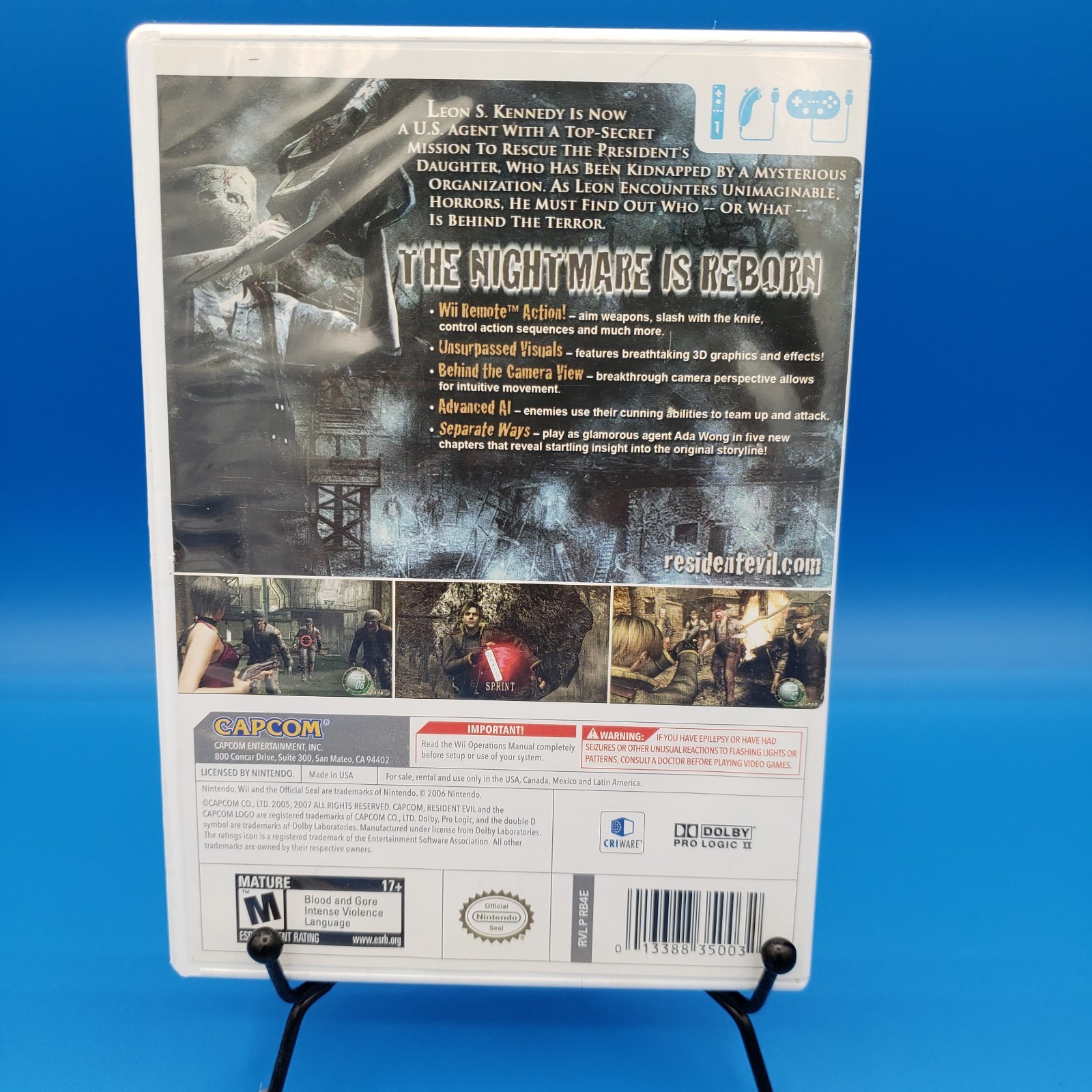 Resident Evil 4 — Wii Edition (Nintendo Wii, 2007) Complete CIB Tested