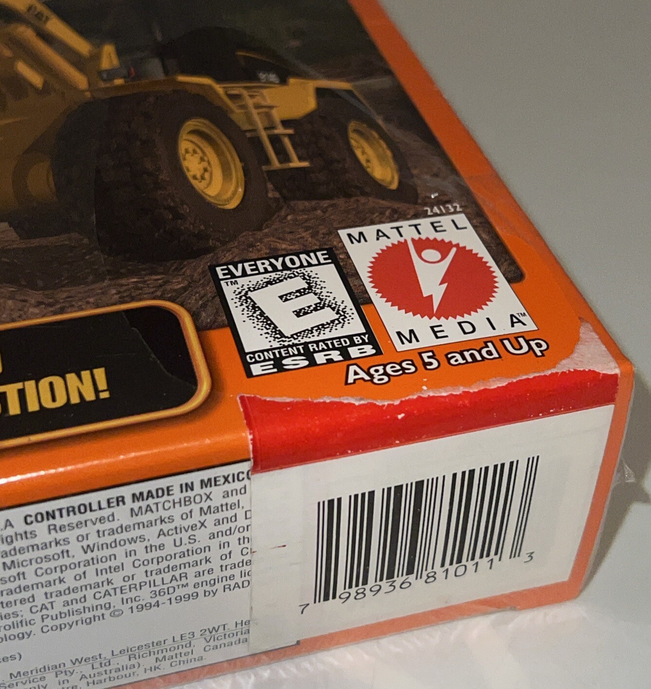 Matchbox Caterpillar Conduction Zone Windows 98 Big Box PC