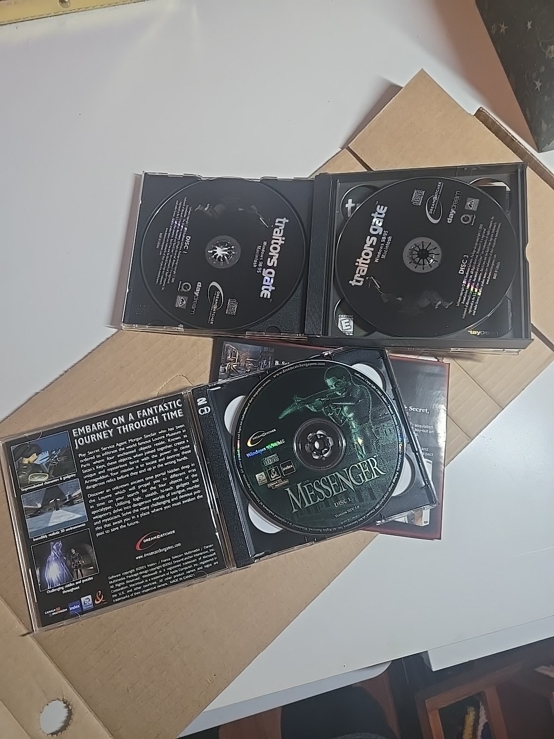 NIB: Traitors Gate & The Messenger PC Game The Adventure Company CD Rom