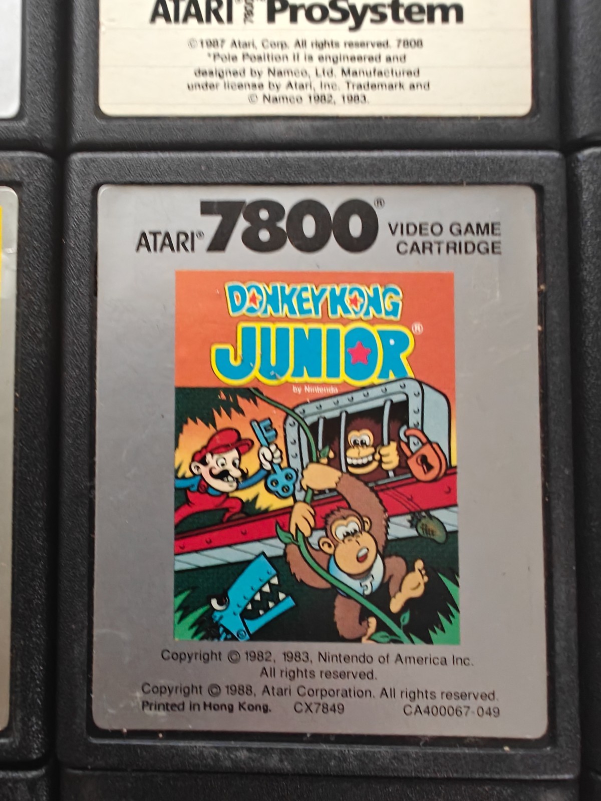 Atari 7800 ProSystem Lot of 10 Game Cartridges: Donkey Kong, Galaga, Fight Night