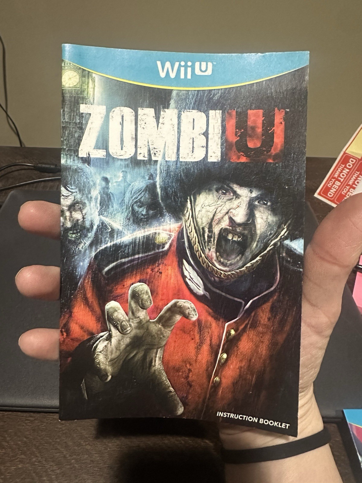 Nintendo WiiU Wii U Manual Only ZombiU