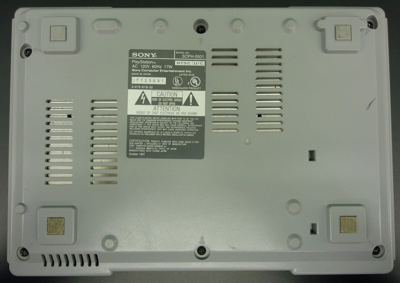 PlayStation PS1 SCPH-5501 Console ***For Parts or Repair ONLY***