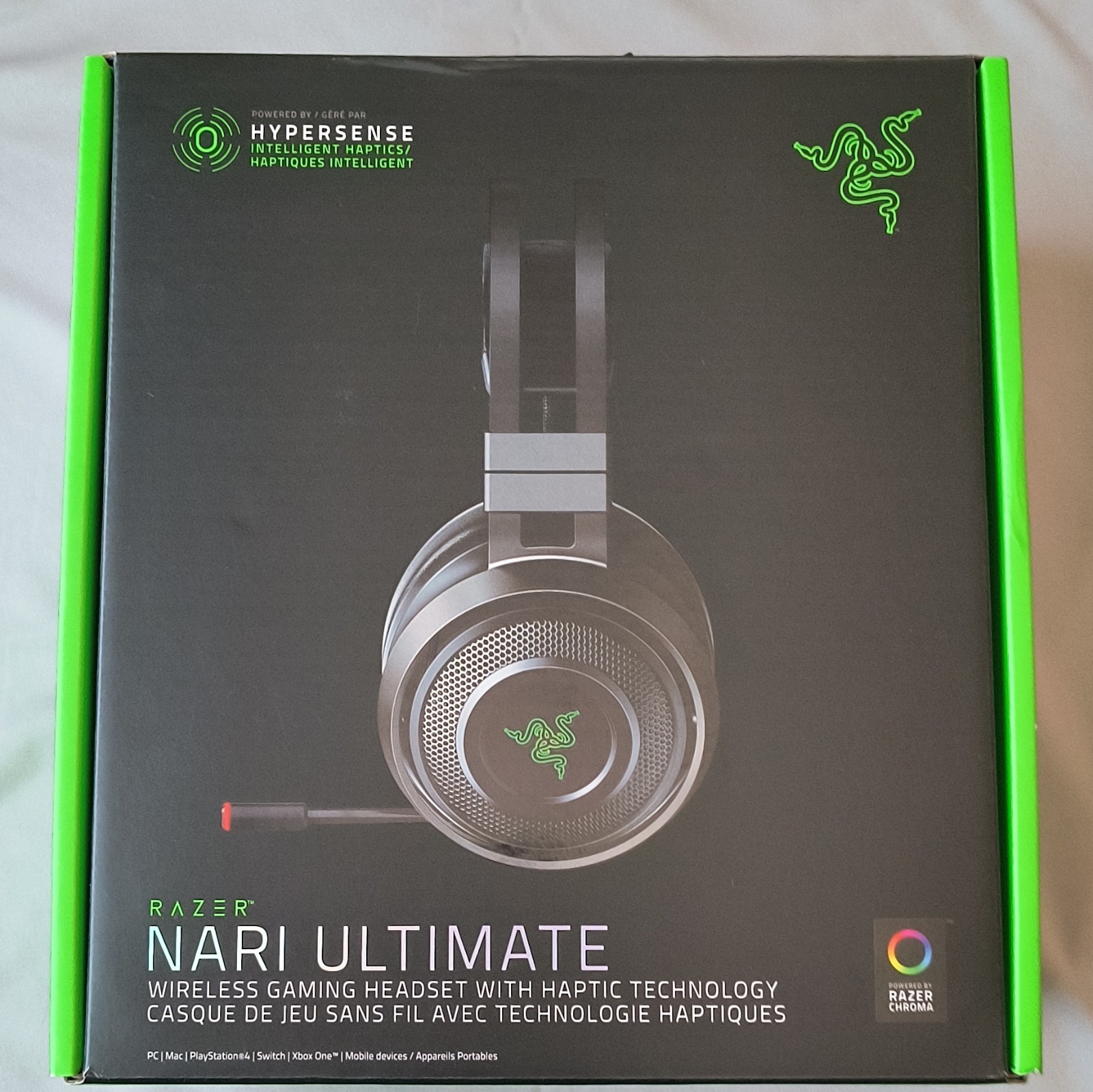 Razer Nari Ultimate Wireless Hypersense Haptic Surround Headset Black USB/3.5mm