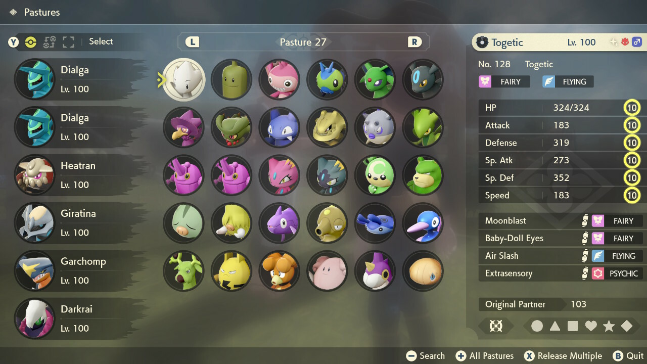 Pick any of 249 Pokemon ✨ Shiny ✨ Alpha Max Stat Effort GVS 6IV Legends Arceus