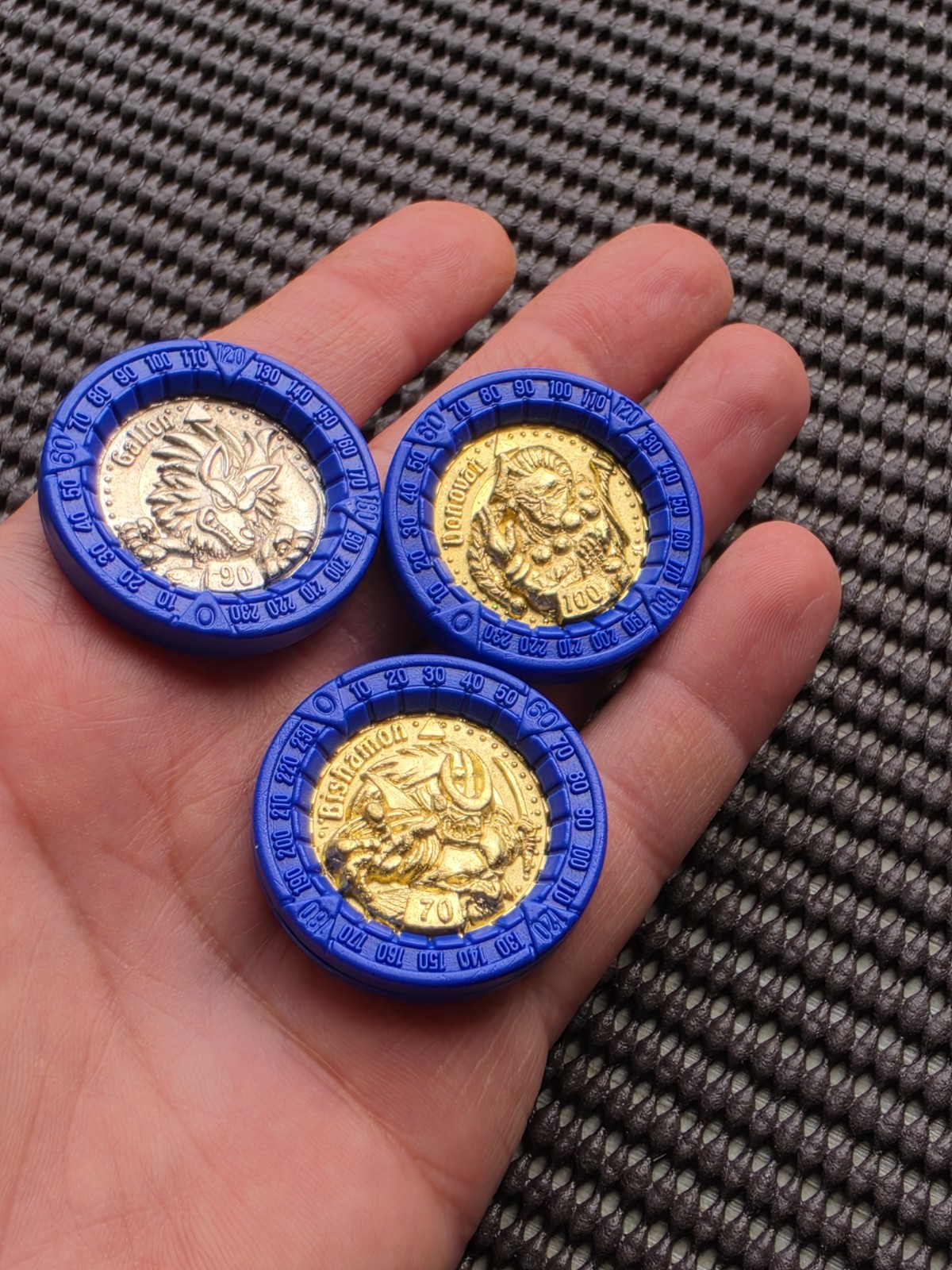 Vintage Capcom Vampire Hunter Darkstalkers Coins LOT 7 Rare Arcade Sega Saturn