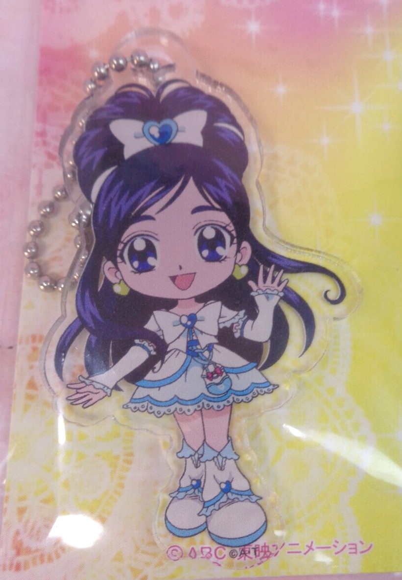 Cure White Acrylic Keychain Figure Strap Chibi Pretty Cure SD Precure All Stars