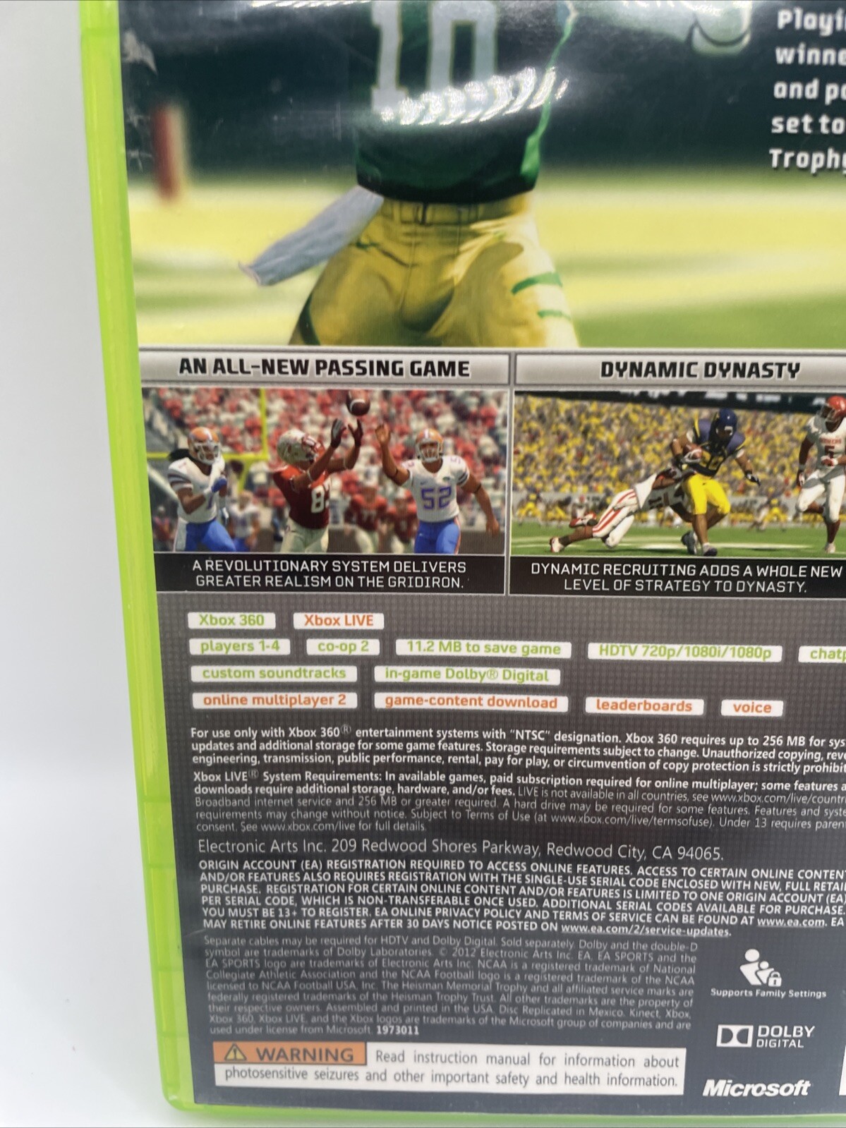NCAA Football 13 (Microsoft Xbox 360, 2012) – Complete with Inserts – TESTED