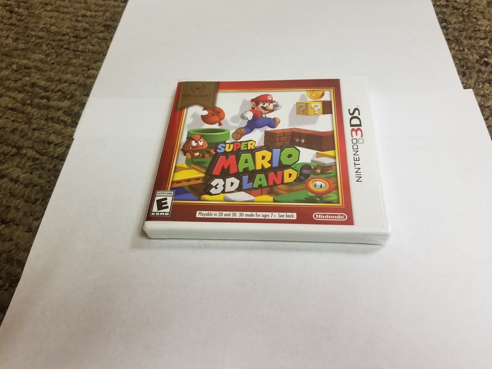 Super Mario 3D Land Nintendo Selects (Nintendo 3DS, 2018) new