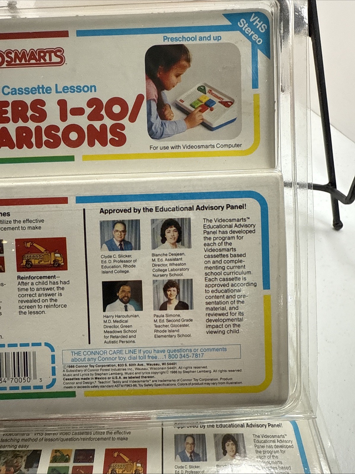 Vintage 1986 Connor Videosmarts Learning Video Game VCR Console VHS Tapes Only