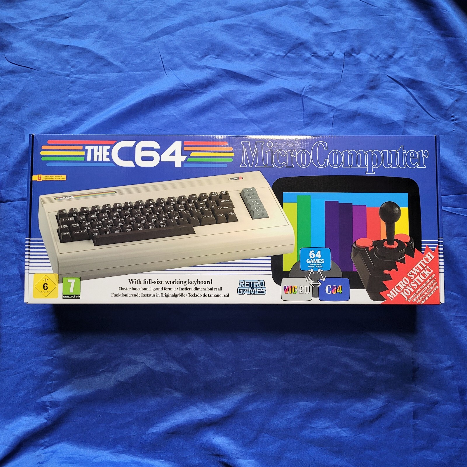 The C64 MAXI RETRO MICRO Computer CONSOLE Commodore 64 + Joystick *NEW* VIC20