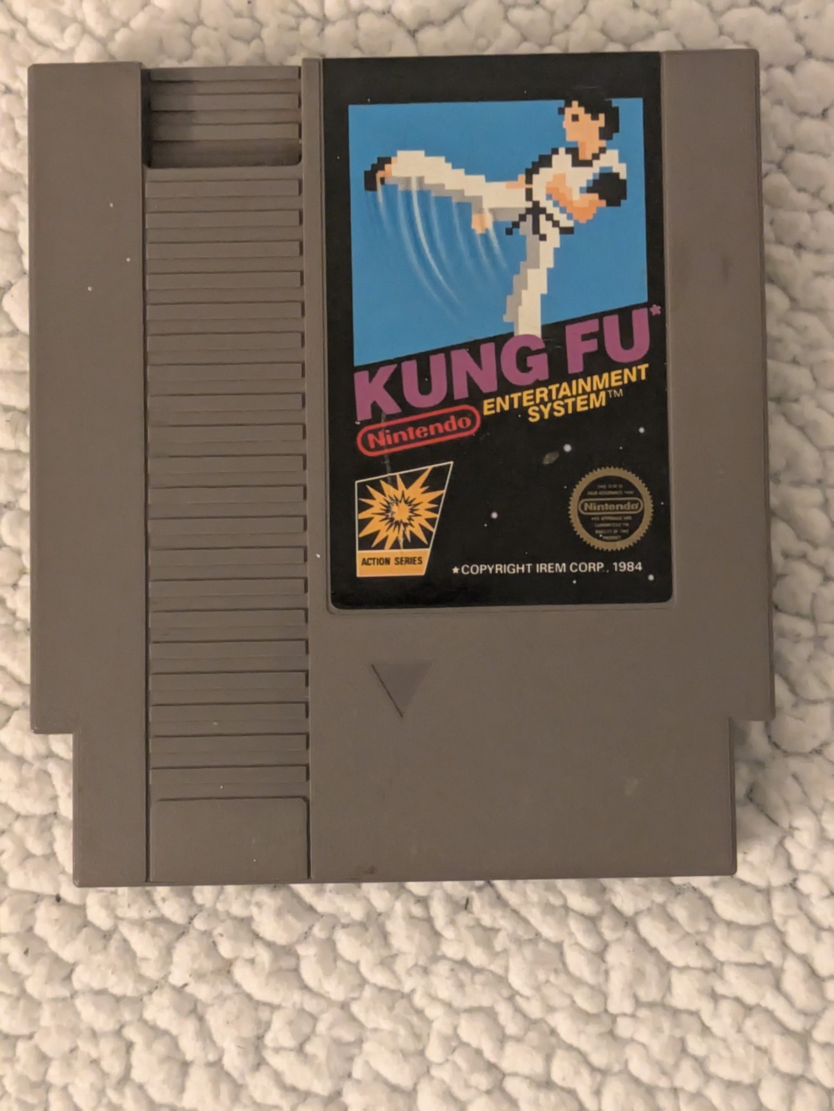 VTG NINTENDO NES KUNG FU GAME CARTRIDGE 5 SCREW 1984 Tested