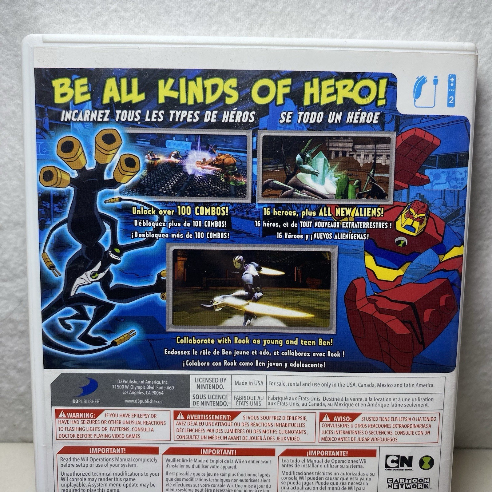 Ben 10: Omniverse Game (Nintendo Wii, 2012) Complete In Box CIB TESTED WORKS