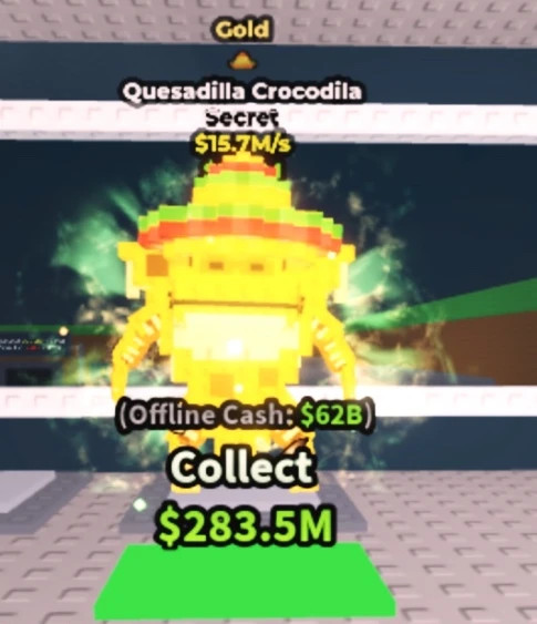 Gold Quesadilla Crocodila $15.7M/s with 1 trait | Steal a Brainrot | FAST & EASY