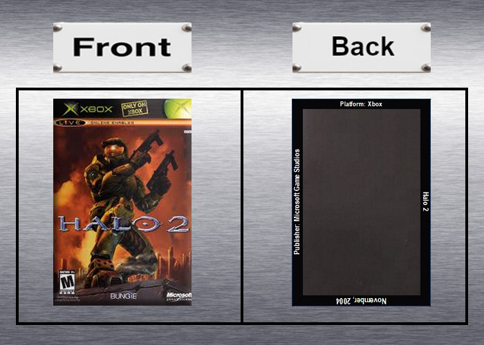Halo, Halo 2 Video Game Box Art *XBox* High Quality Magnet / Set