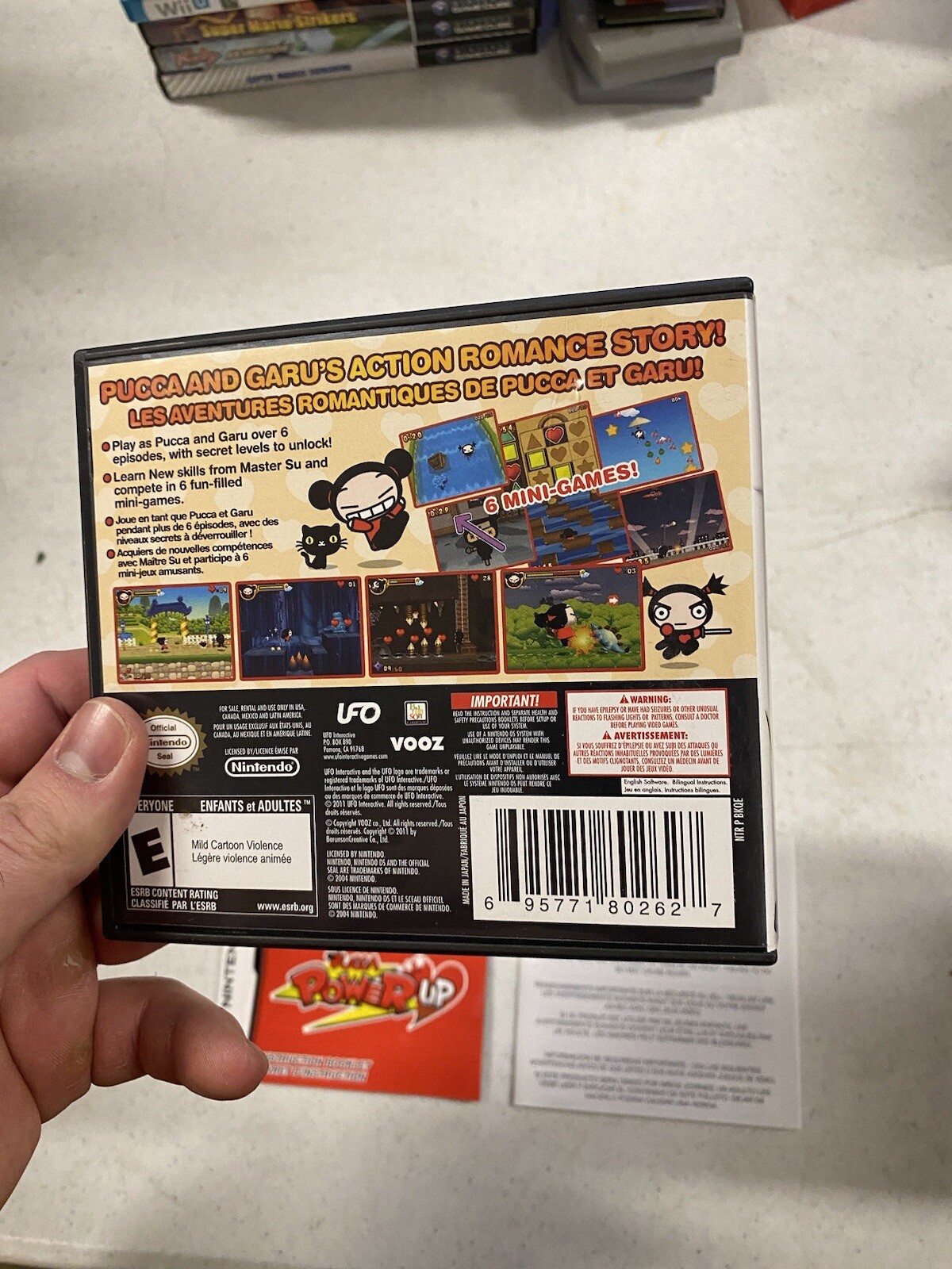 ⚡️Pucca Power Up (Nintendo DS, 2011) Authentic COMPLETE CIB **RARE** Very HTF!⚡️