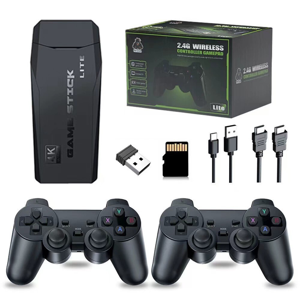 Retro Game Console 4K HDMI Output Plug and Play 20000+ Game Gamepad Controllers