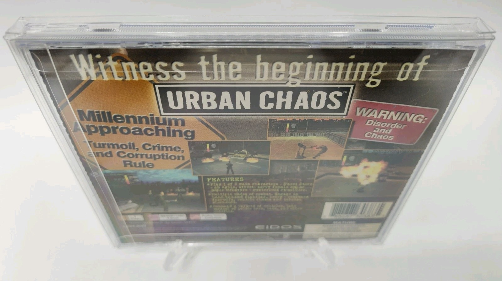 Urban Chaos – (PS1, 1999) *CIB w/ Reg Card + Case Protector* VGC* Tested!