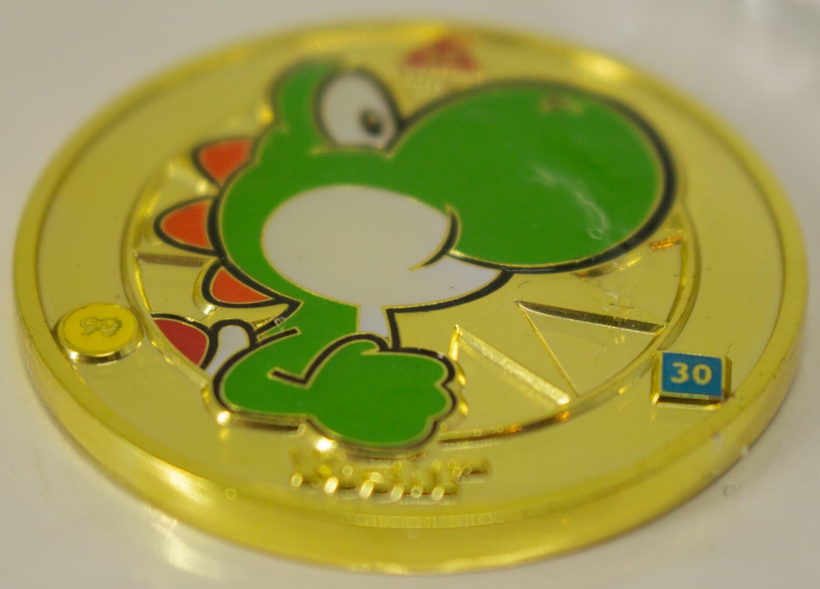 Super Mario Challenge Coin [GOLD Yoshi] Enterplay 2016 RARE Collectible – New