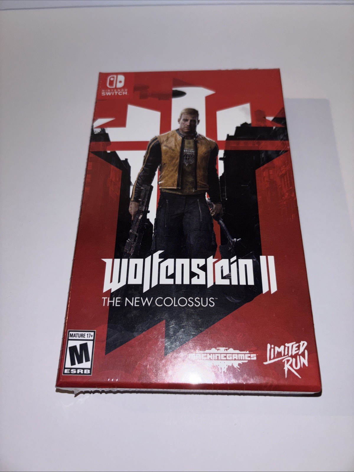 STEELBOOK EDITION WOLFENSTEIN 2 II THE NEW COLOSSUS LIMITED RUN GAMES U.S. ESRB