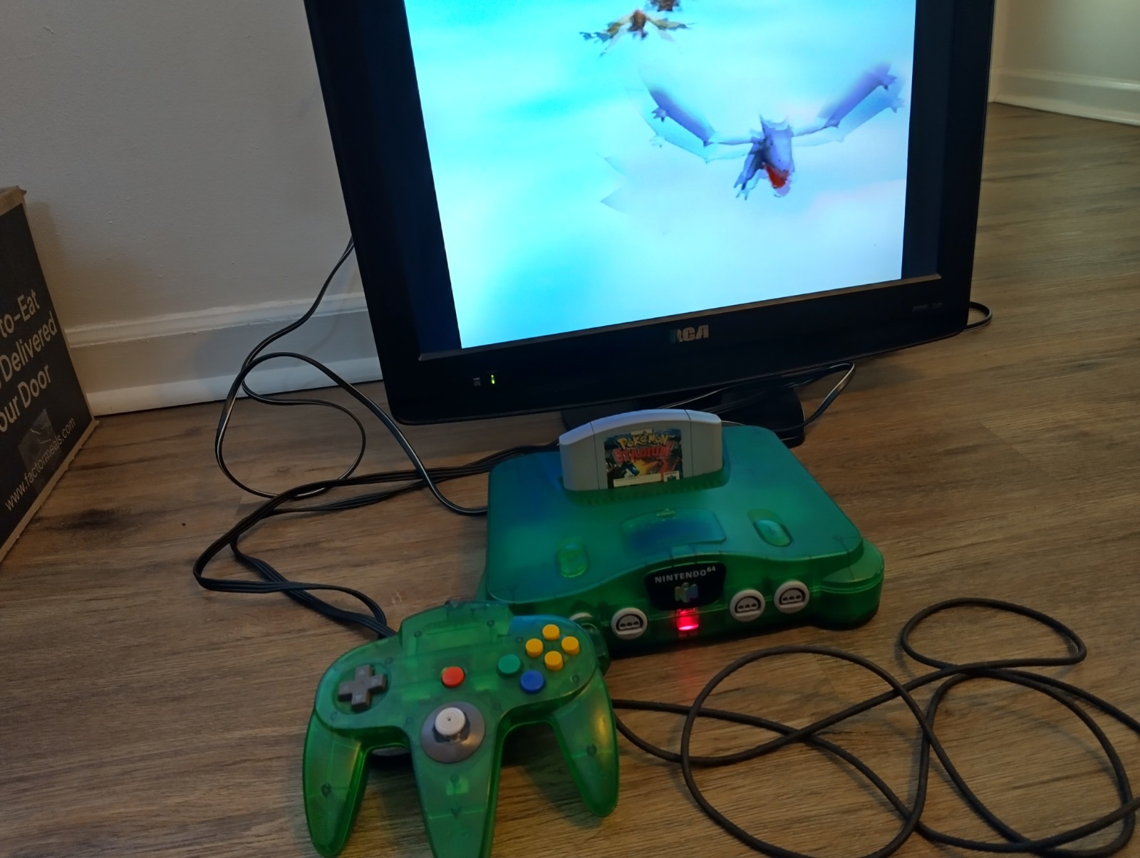 Nintendo 64 N64 Funtastic Jungle Green Console Controller For Parts Only (READ)