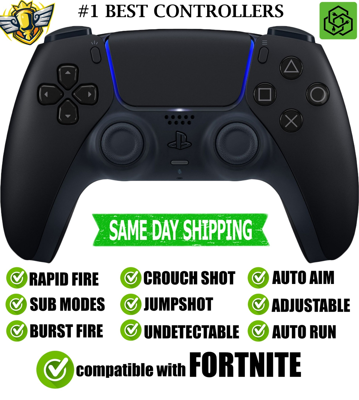 Best Modded Controller for Fortnite Silent Modz Rapid Fire compatible with PS5