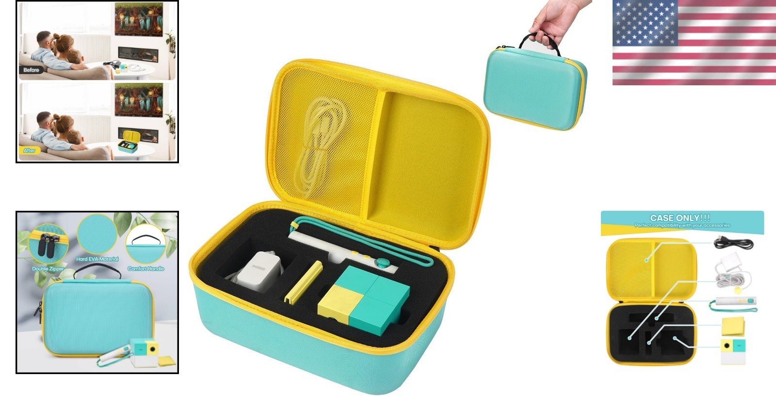 Protective Teal Case for Nex Playground – Shockproof, Lightweight & Portable
