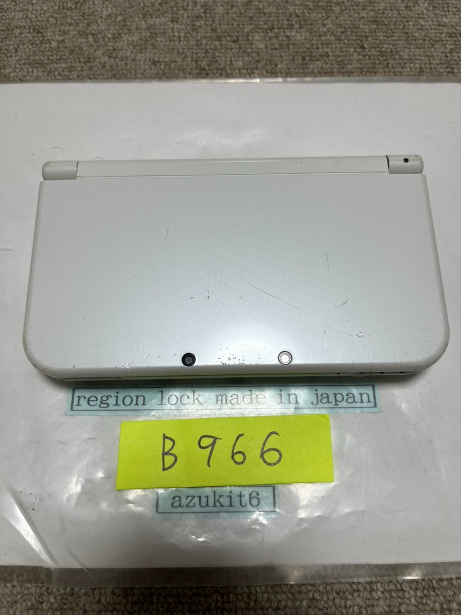New 3DS LL XL Pearl White Japan Nintendo Console region Japanese B966