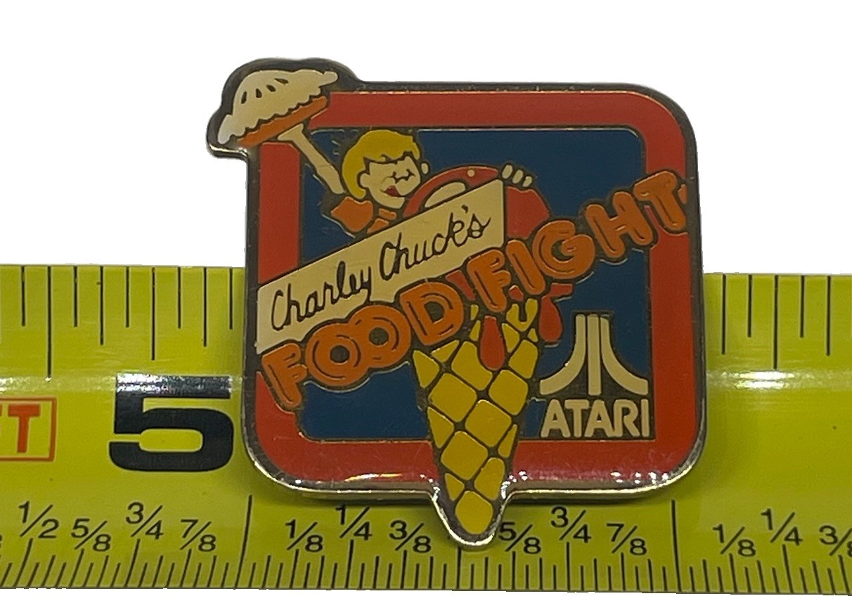 Vintage 1983 Atari Charley Chuck’s Food Fight Pin