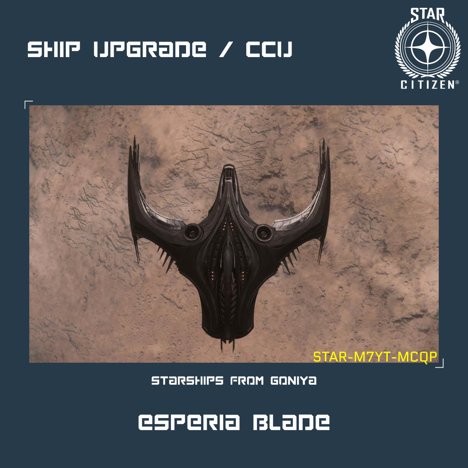 STAR CITIZEN – ESPERIA BLADE UPGRADE – (CCU)