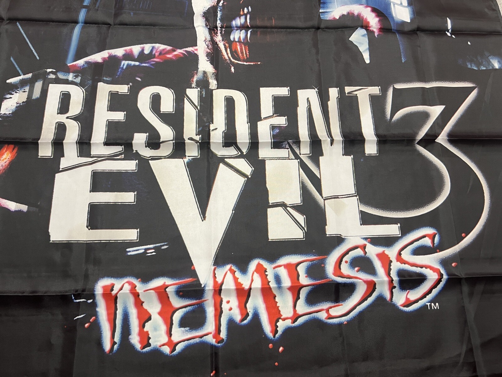 Resident Evil 3 Nemesis Custom Wall Flag Tapestry 3 x 3 Ft, PS1