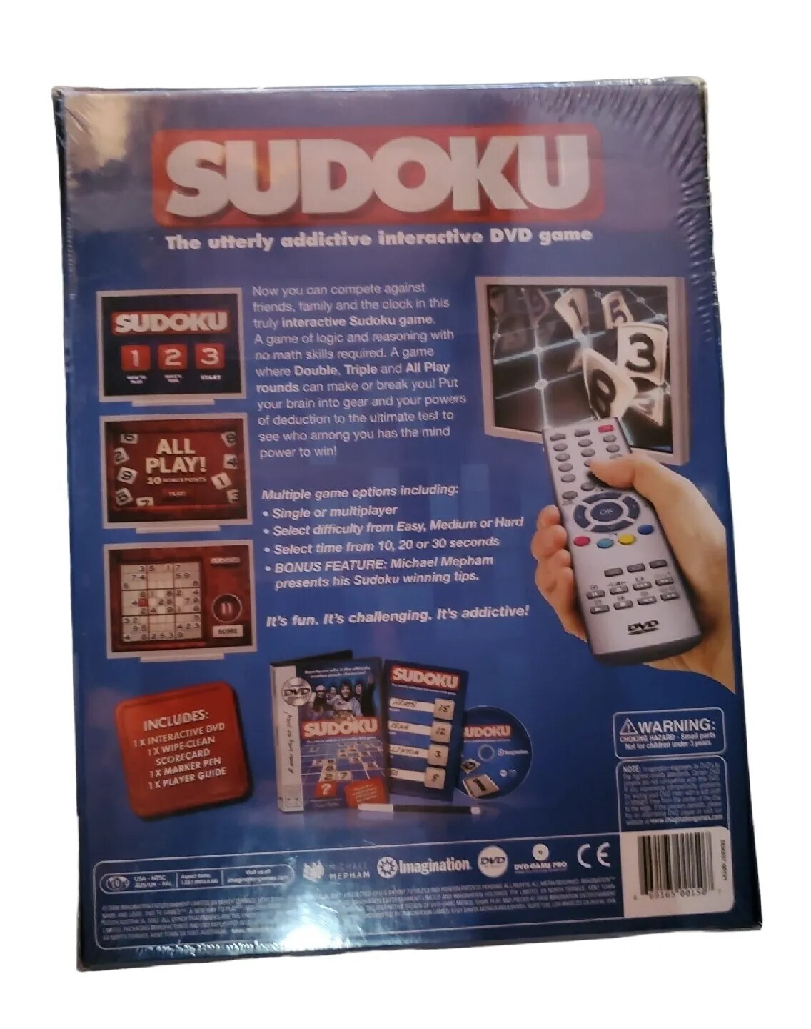 Sudoku DVD TV Game Imagination Interactive Brand New Sealed NIB