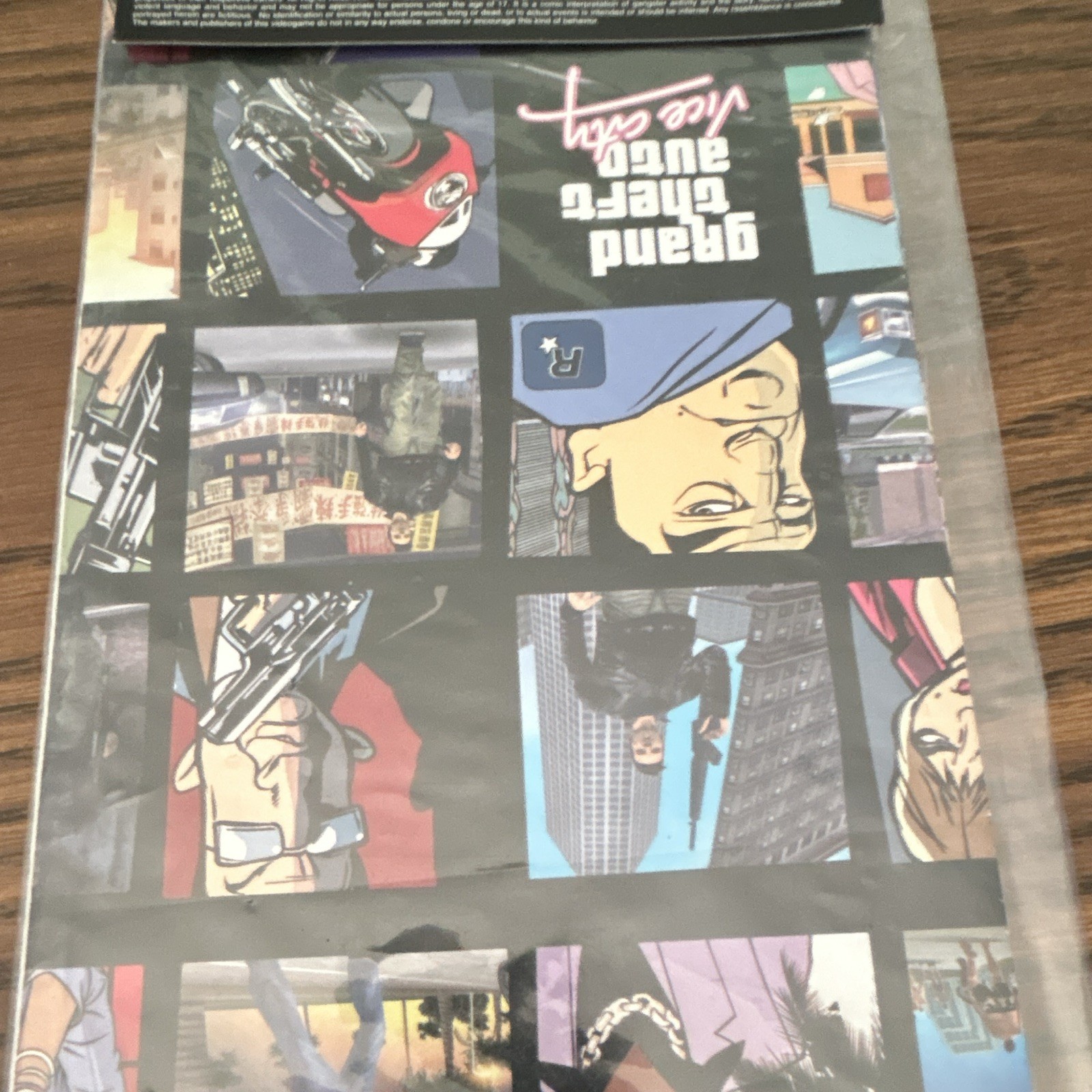 Rockstar Grand Theft Auto Double Pack Gift Wrap Vice City & GTA III 2003NIB